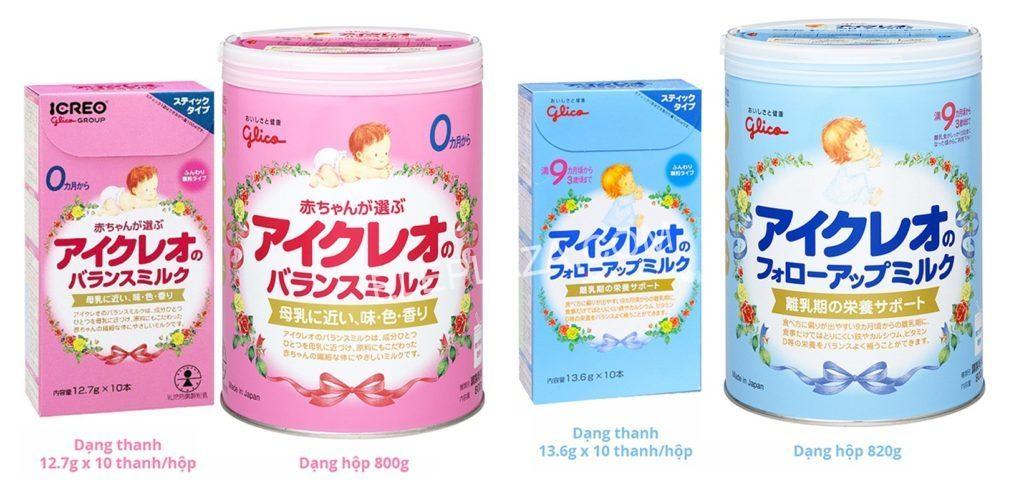 Sữa Glico có mấy loại ? Là những loại nào ? 1 Sữa Glico có mấy loại ? Là những loại nào ? 1