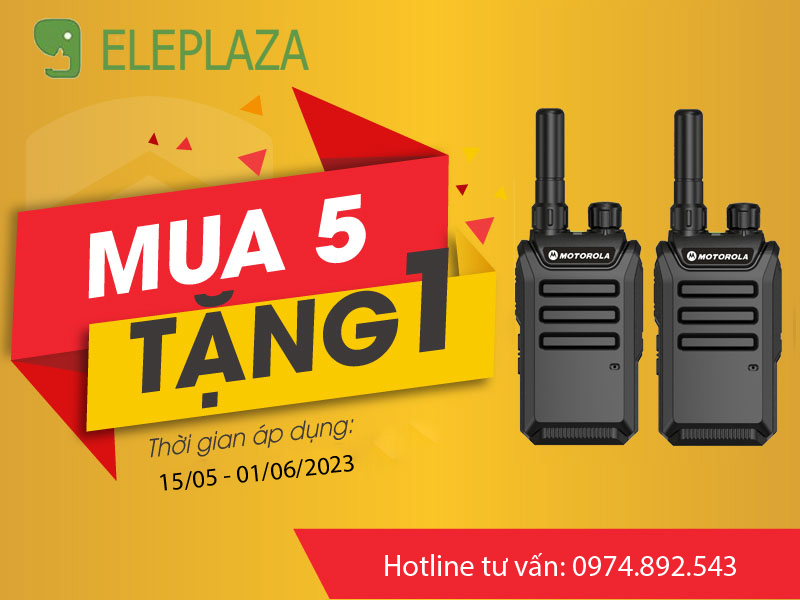 CTKM Chào Hè 2023 - Mua 05 Bộ Đàm Tặng 01 Máy (Từ ngày 15/05 - 01/06/2023) 1 CTKM Chào Hè 2023 - Mua 05 Bộ Đàm Tặng 01 Máy (Từ ngày 15/05 - 01/06/2023) 1